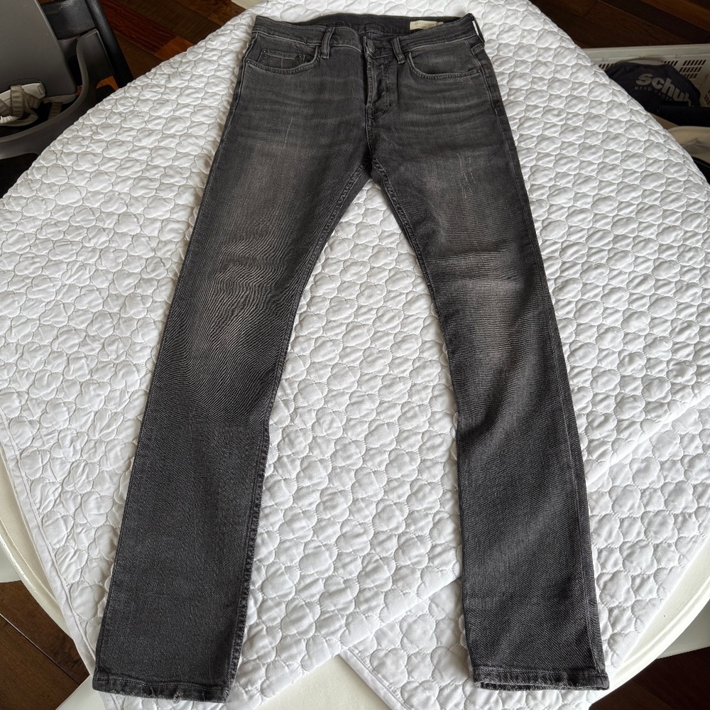All Saints Men's Cigarette Jeans in Faded Black